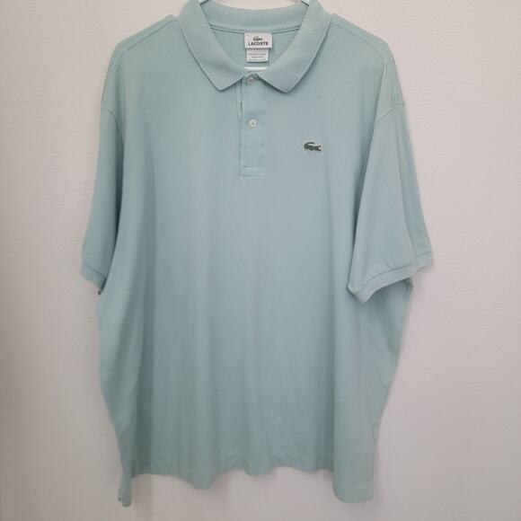 Lacoste Polo Shirt Sz 9 4XL Classic Fit Shortsleeve Blue 100% Cotton Preppy Golf - Picture 14 of 15